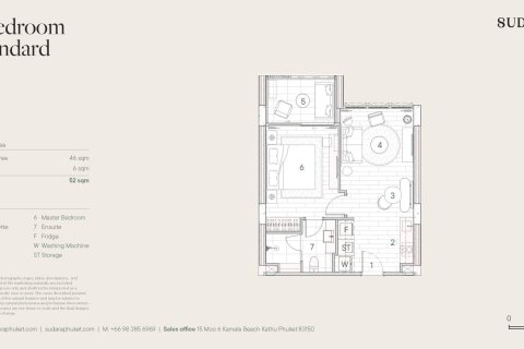 Eigentumswohnung in Bang Tao, Thailand, 1 Schlafzimmer № 165889 - Foto 9