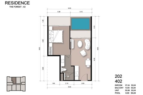Condominio de 1 dormitorio en Patong, Tailandia № 165892 - foto 19