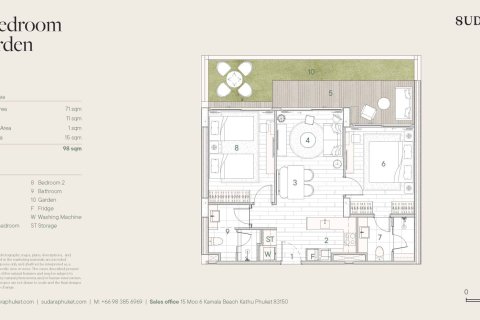 Condominio de 2 dormitorios en Bang Tao, Tailandia № 165888 - foto 10