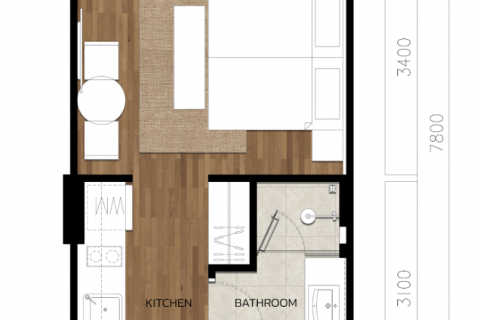 Apartamento de 1 dormitorio en Phuket, Tailandia № 120396 - foto 15