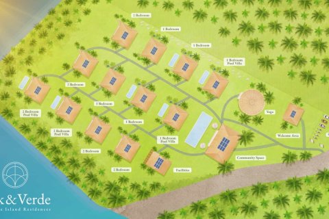Villa in Koh Pha Ngan, Thailand 2 Schlafzimmer № 166335 - Foto 10