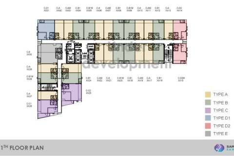 Condominio de 1 dormitorio en Bangkok, Tailandia № 166331 - foto 13
