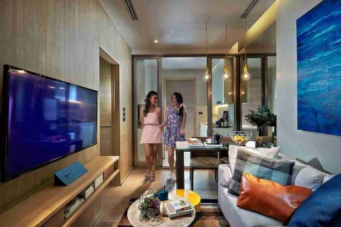 Condominio de 1 dormitorio en Thonburi, Bangkok, Tailandia № 208704 - foto 3
