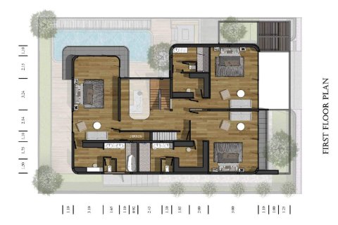 Chalet de 3 dormitorios en Nai Yang, Tailandia № 166250 - foto 10