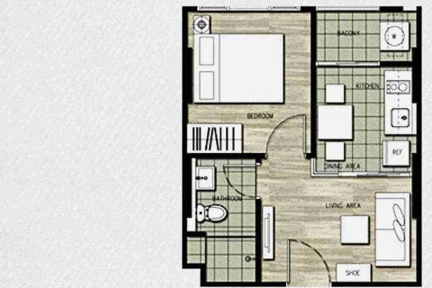 Condominio de 1 dormitorio en Bangkok, Tailandia № 208773 - foto 9