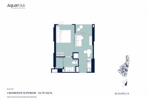 Condominio de 1 dormitorio en Bang Lamung, Tailandia № 165550 - foto 15
