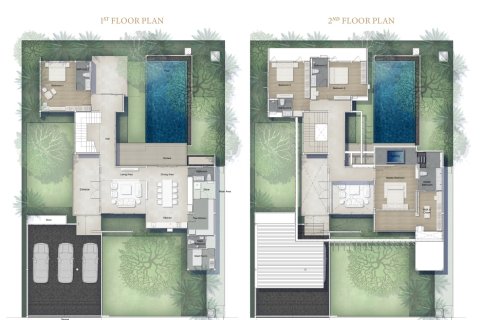 Villa auf Jomtien Beach, Pattaya, Thailand 4 Schlafzimmer № 170125 - Foto 13