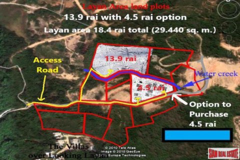 Terreno 22240 m2 en Layan Beach, Tailandia № 193790 - foto 5