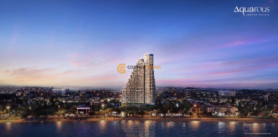 Estudio en el condominio en Jomtien Beach, Pattaya, Tailandia № 113397