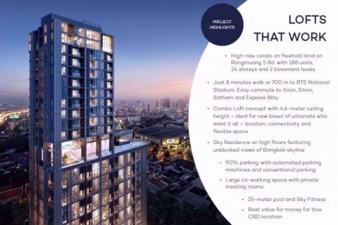 Duplex in Pathum Wan, Bangkok, Thailand 1 Schlafzimmer № 47471 - Foto 10