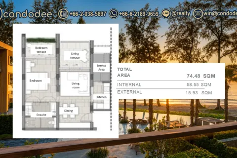Condominio de 1 dormitorio en Bangkok, Tailandia № 201430 - foto 8