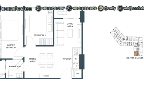 Condo in Khlong San, Bangkok, Thailand, 2 bedrooms № 201432 - photo 5