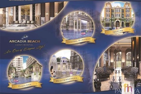 Estudio en el condominio en Pattaya, Tailandia № 204244