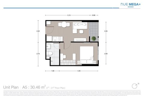 Condominio de 1 dormitorio en Bangkok, Tailandia № 203645 - foto 21