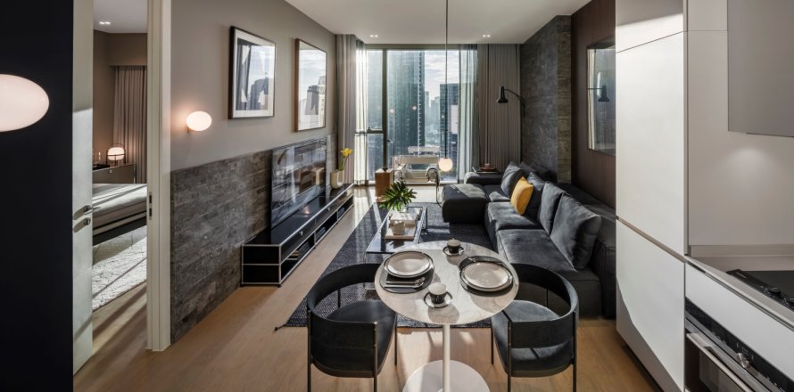 Estudio en el condominio en Bangkok, Tailandia № 180989