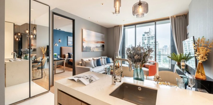 Estudio en el condominio en Bangkok, Tailandia № 180994