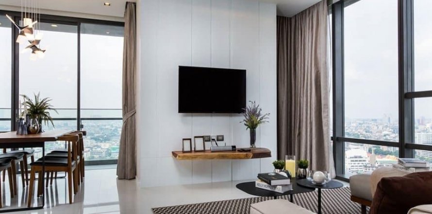 Condominio de 2 dormitorios en Sathon, Bangkok, Tailandia № 143429