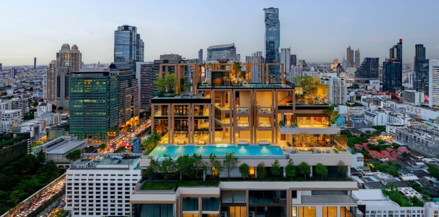 Condo à Sathon, Bangkok, Thaïlande, 4 chambres № 166005