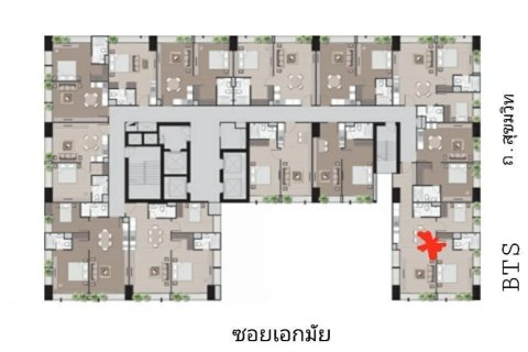 Condominio de 2 dormitorios en Bangkok, Tailandia № 147043 - foto 11