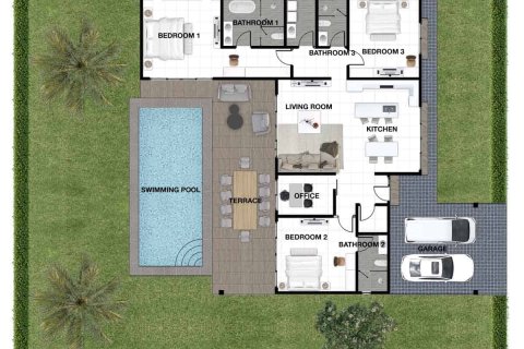 Chalet de 3 dormitorios en Hua Hin, Tailandia № 166511 - foto 9
