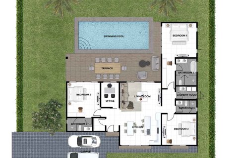 Chalet de 3 dormitorios en Hua Hin, Tailandia № 166511 - foto 8