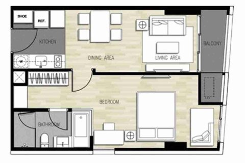 Condominio de 1 dormitorio en Bangkok, Tailandia № 183551 - foto 6