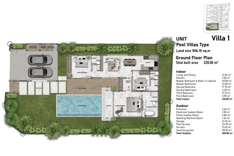Villa on Nai Yang, Thailand 4 bedrooms № 222363 - photo 12