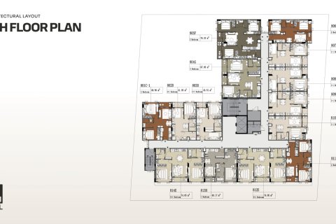คอนโดมิเนียมในพัทยา, ประเทศไทย, 2 ห้องนอน № 233677 - รูปถ่าย 15