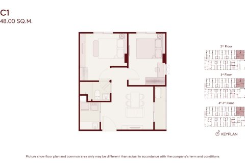 คอนโดมิเนียมในกรุงเทพฯ, ประเทศไทย, 1 ห้องนอน № 233675 - รูปถ่าย 10