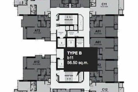 Condominio de 2 dormitorios en Bangkok, Tailandia № 144209