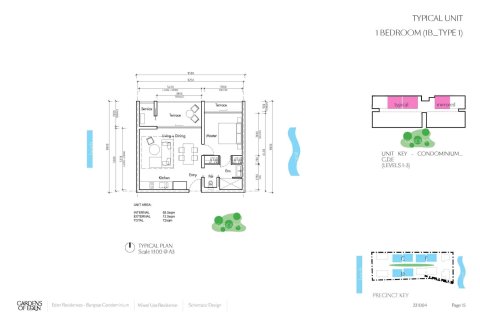 Condominio de 1 dormitorio en Layan Beach, Tailandia № 166198 - foto 8