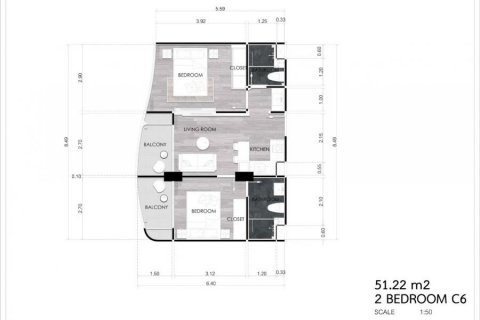 Condominio de 2 dormitorios en Sattahip, Tailandia № 57090 - foto 11