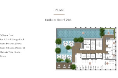 Eigentumswohnung in Bangkok, Thailand, 3 Schlafzimmer  № 170074 - Foto 10
