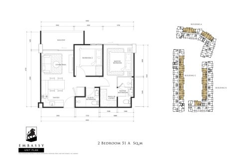คอนโดมิเนียมในจอมเทียน, พัทยา, ประเทศไทย, 2 ห้องนอน № 165983 - รูปถ่าย 16