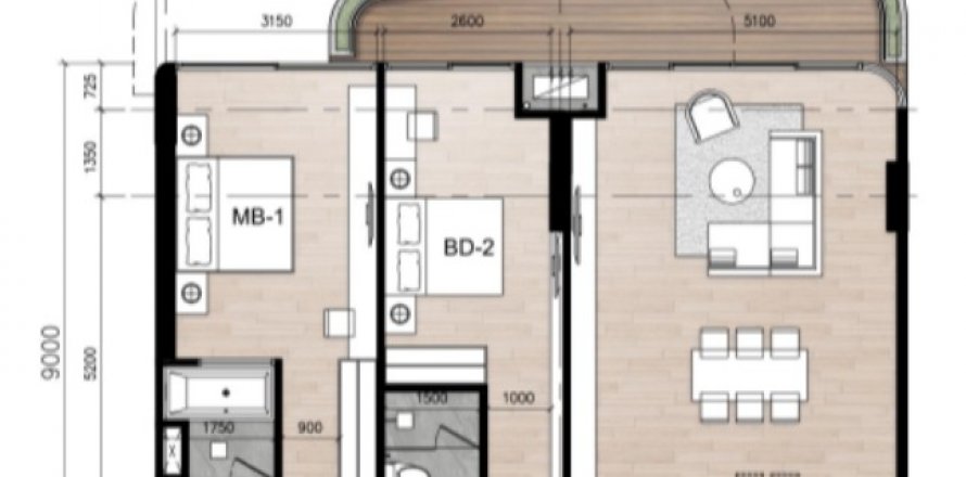 Off-Plan Highland Park Condominium Bangtao Beach in Phuket, Thailand № 74484 - Foto 1