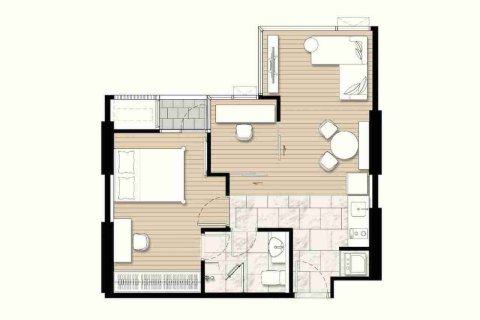 Condominio de 1 dormitorio en Bangkok, Tailandia № 183331 - foto 5