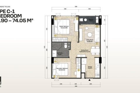 Condo à Pattaya, Thaïlande, 2 chambres № 233684 - photo 13