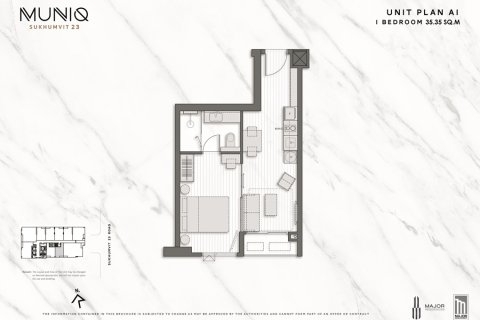 Condominio de 1 dormitorio en Bangkok, Tailandia № 165724 - foto 21