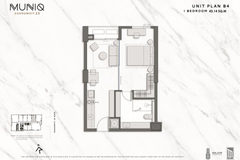 Condominio de 1 dormitorio en Bangkok, Tailandia № 165723 - foto 19