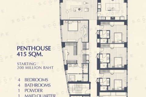 Condominio de 4 dormitorios en Bangkok, Tailandia № 166112 - foto 9