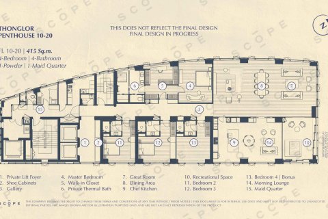 Condominio de 4 dormitorios en Bangkok, Tailandia № 166112 - foto 10