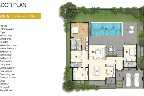 Chalet de 3 dormitorios en Bang Tao, Tailandia № 179789 - foto 12