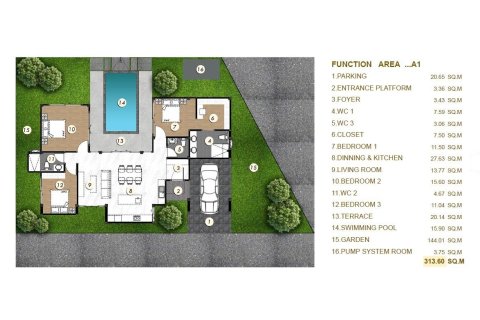 Chalet de 3 dormitorios en Ko Lanta Yai, Tailandia № 170884 - foto 16