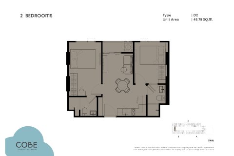 Condominio de 2 dormitorios en Lat Phrao, Bangkok, Tailandia № 170142 - foto 14