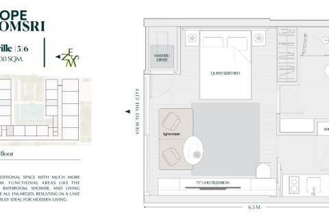 Condominio de 1 dormitorio en Bangkok, Tailandia № 165676 - foto 23