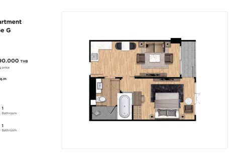 Condo à Kata, Thaïlande, 1 chambre № 165804 - photo 16