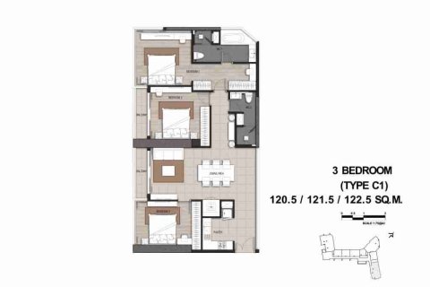 Condominio de 3 dormitorios en Thonburi, Bangkok, Tailandia № 183097 - foto 23