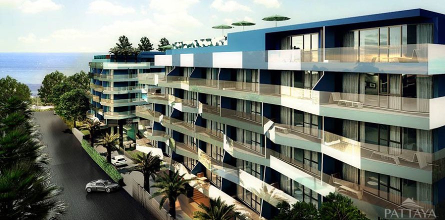 Estudio en el condominio en Jomtien Beach, Pattaya, Tailandia № 204455