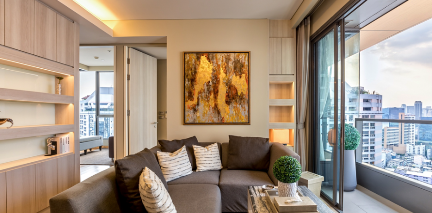 Condo à Bangkok, Thaïlande, 2 chambres à The Lumpini 24 № 62892