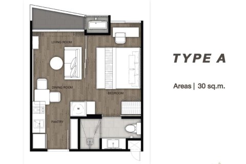 Condominio de 1 dormitorio en Karon, Tailandia № 166129 - foto 9